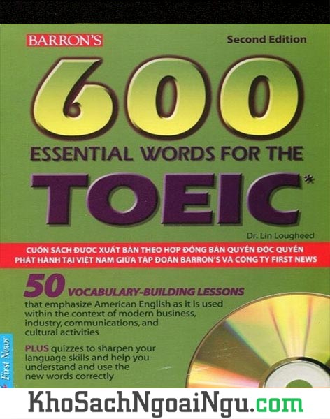 Sách 600 essential words for the Toeic second edition (Kèm CD)
